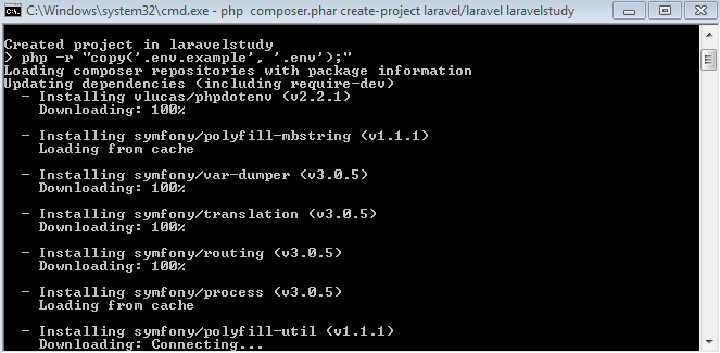 laravel installation in xampp